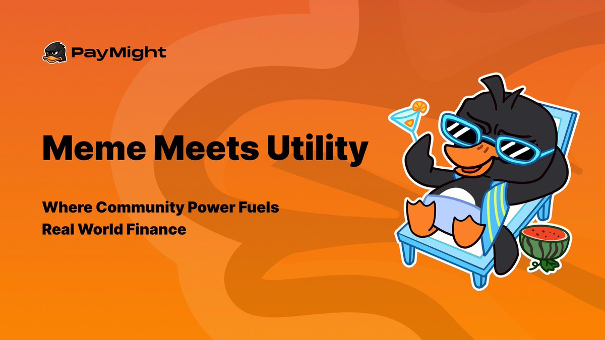 Meme Meets Utility
Together with @MoneyMight, PayMight builds a Web3 payment ecosystem powered by culture and community.
Fair launch. Real use. Global reach. 
Join the movement where finance meets fun.
 🔗 paymight.com
 #PayMight #MoneyMight #MemeToUtility