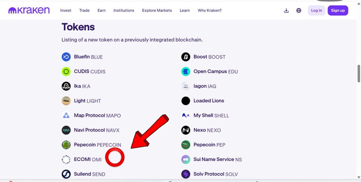 This is not a drill! 🚨⭕️

<a href="/krakenfx/">Kraken</a> one of the largest, most trusted and highest volume exchanges in the USA 🇺🇸 will soon list $OMI the fully dilluted, deflationary , utility token which grants exclusive access to officially licensed Disney, DC, Marvel, Pixar, Universal, Cartoon