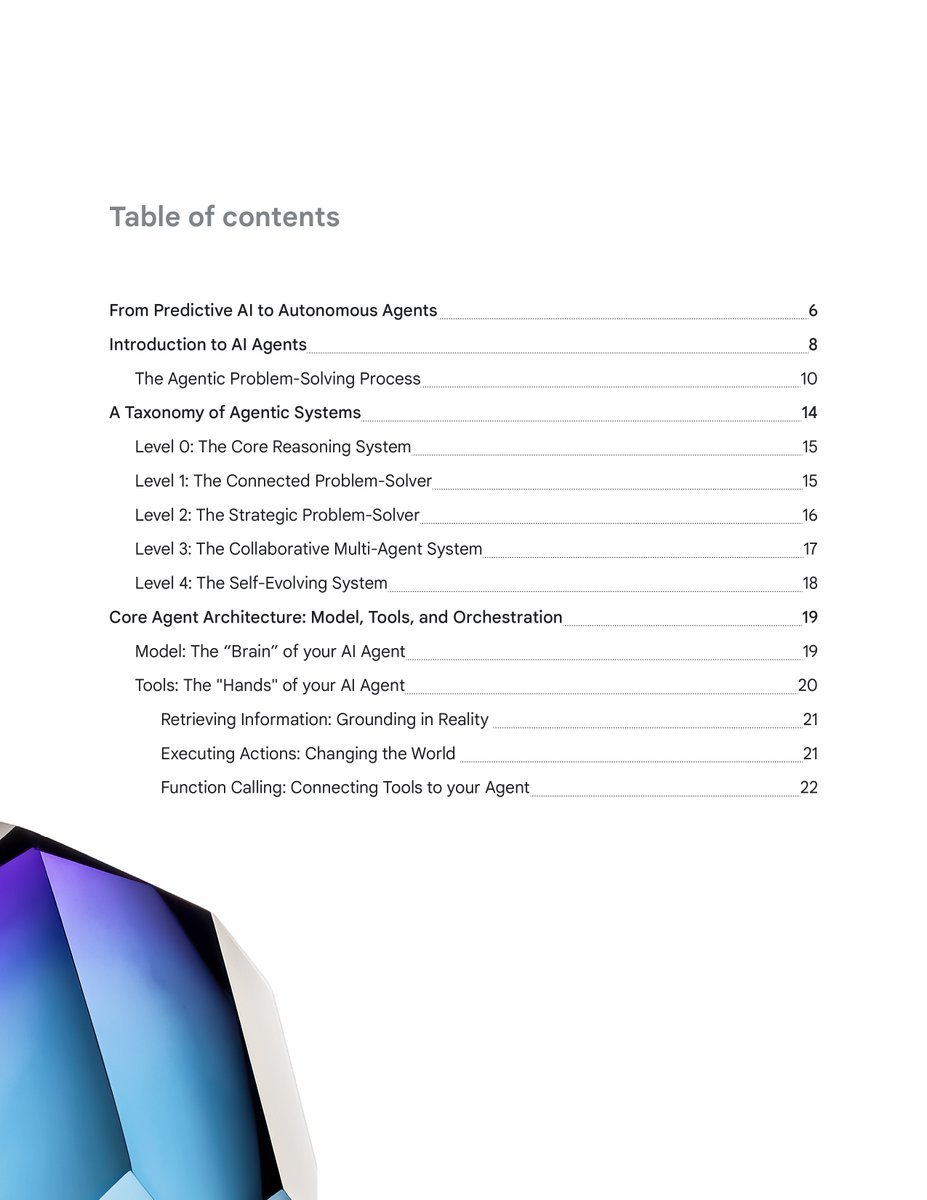 Google just dropped a 50-page guide on AI Agents covering agentic design, MCP, A2A, RAG, and multi-agent systems