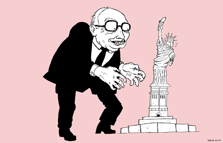 GregorSchenker's tweet photo. Aus aktuellem Anlass: Ich hab mal für eine Filmkritik von @saileklein einen Dick Cheney gezeichnet. 
#DickCheney #dingdong #vice 

https://t.co/Z7b2DYn76n https://t.co/nXMrCUE4eb