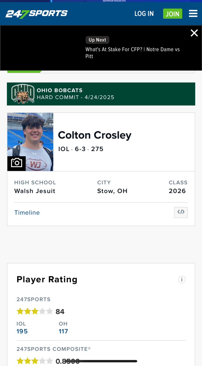 Blessed to be ranked a 3 star 🙏
<a href="/nalexanderWJHS/">Coach Alexander</a> <a href="/DrewTurner57/">Drew Turner</a> 
<a href="/AllenTrieu/">Allen Trieu</a>