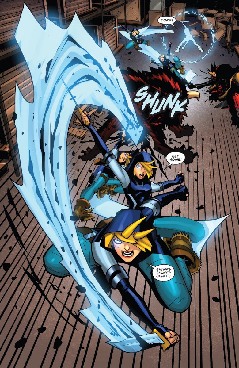 This was a fun, and violent, interior splash page from Obey Me issue 1 that I worked on a few years ago. This comic book was based on the video game from Blowfish Studios and the comic book was published by Dynamite Entertainment. Great colours by <a href="/mennyo/">Emmanuel Ordaz</a>