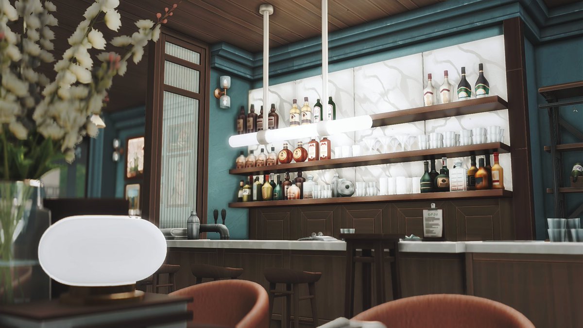 simzpy's tweet image. The Colonial Bistro, New Orleans🥃

#TheSims4 #ShowUsYourBuilds