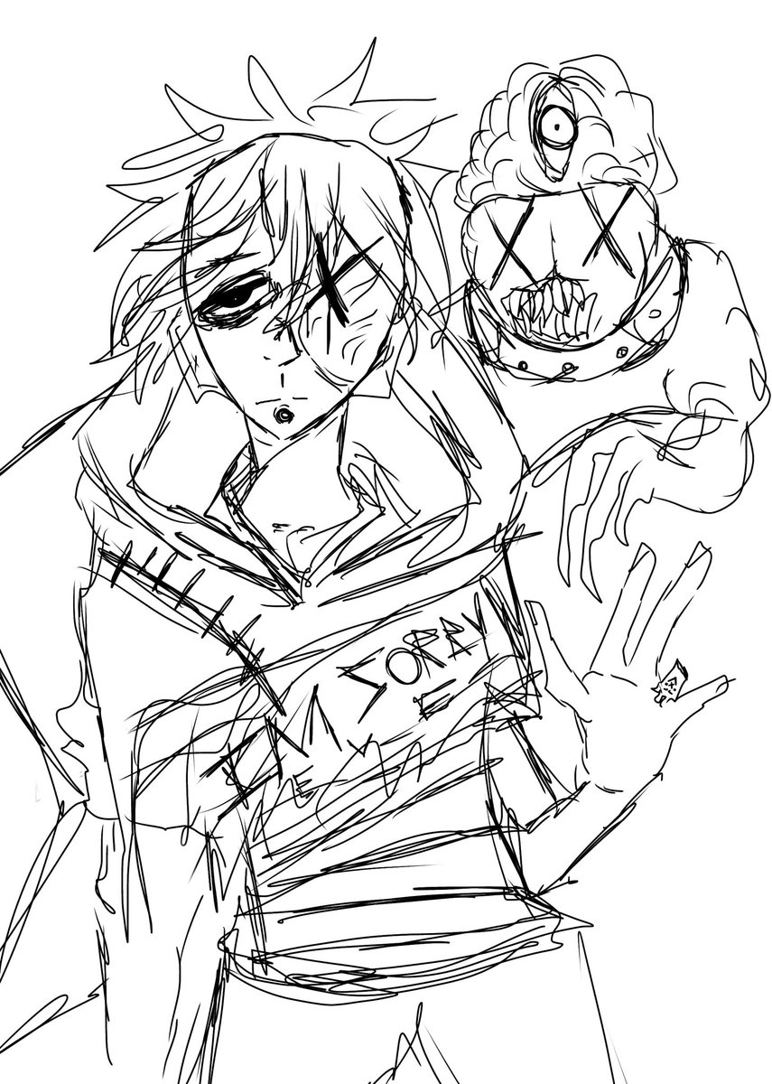 HomunculusTism's tweet photo. New oc(s)!
Meet Noalone and Tearpoint!
#Oc #Sketch #Wordbuilding? https://t.co/vcuJE405BP