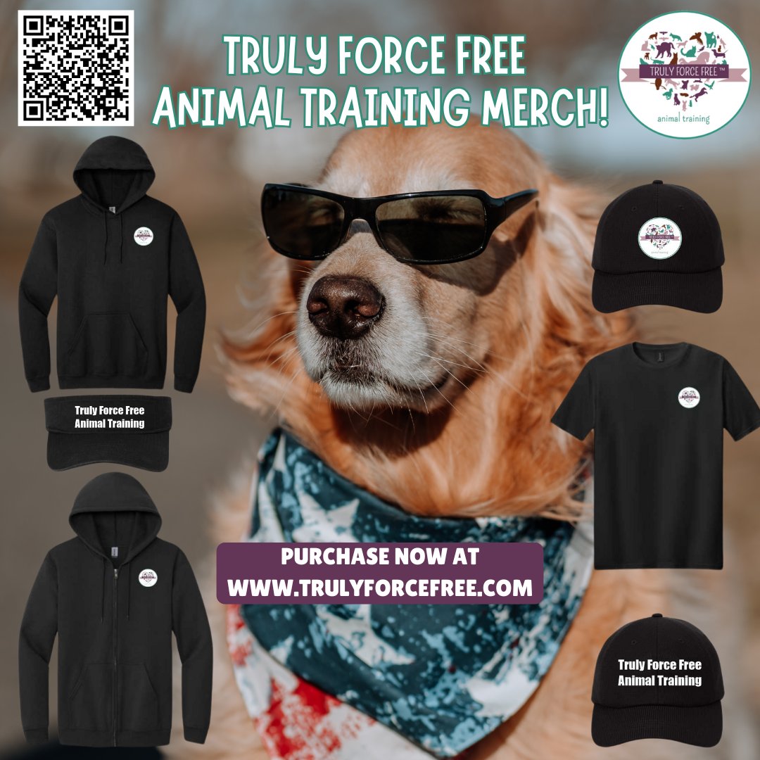 forcefree_pets's tweet image. 🐶➕Support force free, positive reinforcement animal training! 

Truly Force Free Animal Training Merch Available Now!

trulyforcefree.com/all-products/t…

#merch #forcefreetraining #dogtraining #positivereinforcement #clothing #cooldog