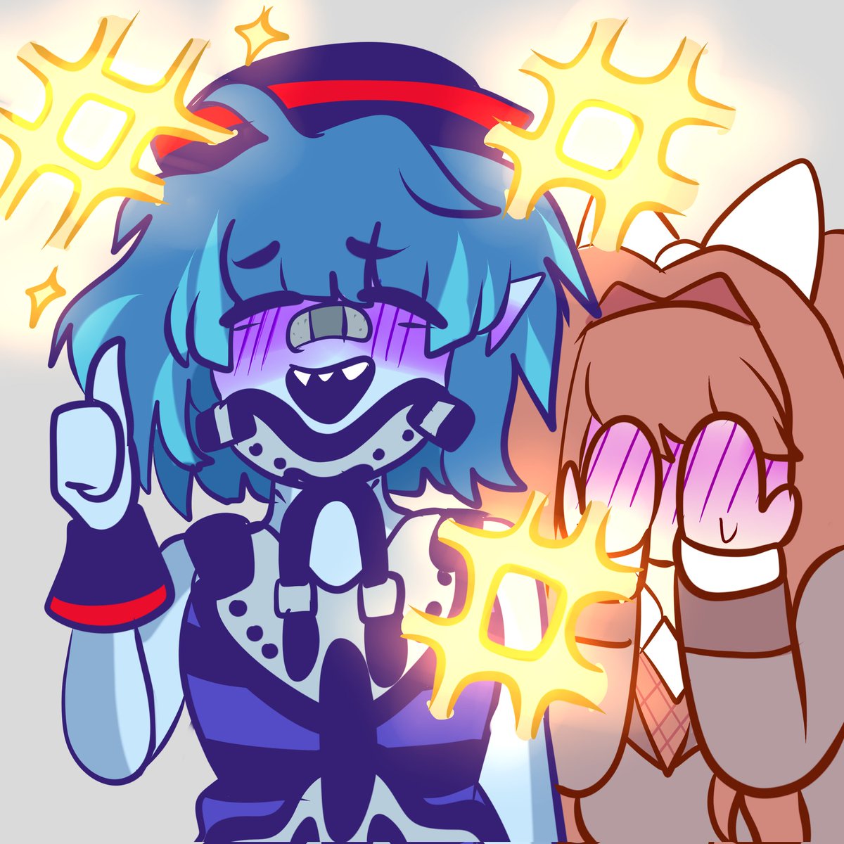 maneshark's tweet image. More #SharkHeartArt by @/genericwalnut. Reference to the iconic art by @/000_0200. Of course, as a shark with gills, I&apos;d need a different neck brace. Look at that smile! ☺️