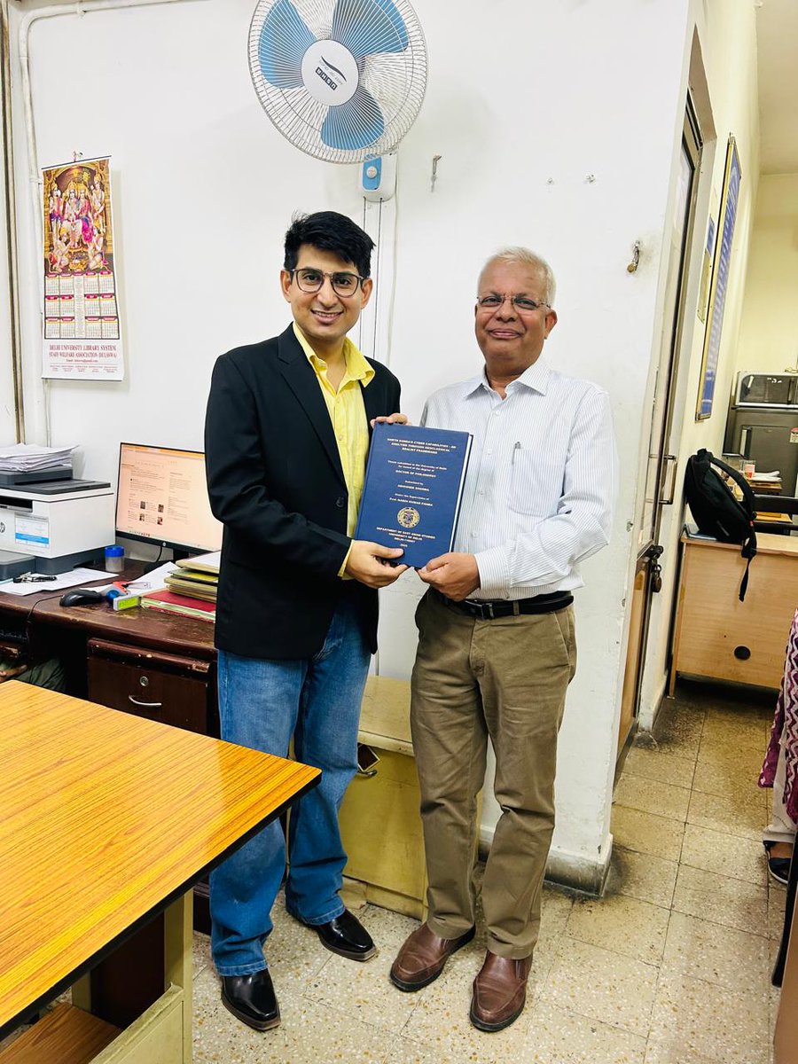 AVIRAL96's tweet photo. After a long journey of patience, struggle & persistence, I’m thrilled to share that I’ve successfully defended my Ph.D. from @UnivofDelhi! 🎓
Deep gratitude to my supervisors and colleagues. One chapter closes, now on to next! 🙏
#PhDDone https://t.co/Gep8yqhv9X