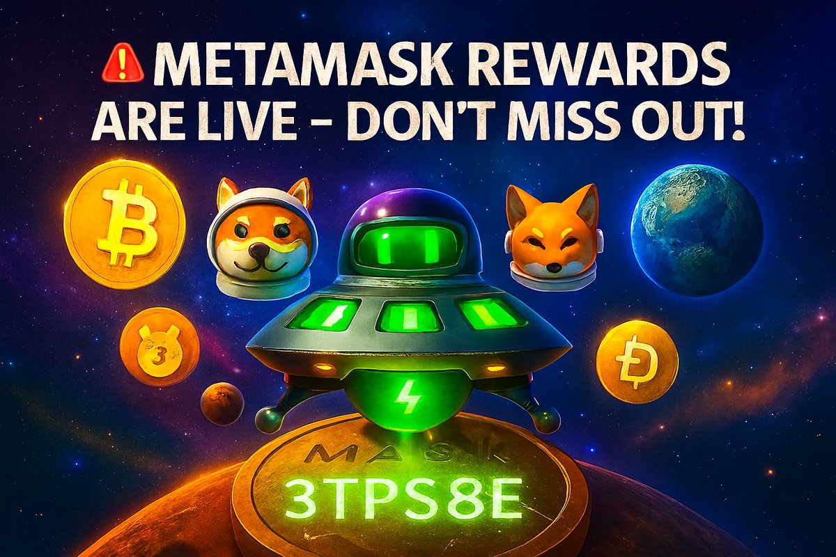 coinnetwor82855's tweet image. 🦊 MetaMask 30 Milyon $MASK Ödül Havuzu Başladı! 🚀  
Hemen 500 Puanını Kazan 🎁  

🔑 Katılım  
1️⃣ MetaMask’i indir  
2️⃣ Rewards sekmesine dokun  
3️⃣ “Claim 500 points”e tıkla  
4️⃣ Kod gir 👉 3TPS8E  

💎 Swap 🔄 | İşlem hacmi 📈 | Davet 👥 ile puan kazan  
🔥 Erken katılanlara…