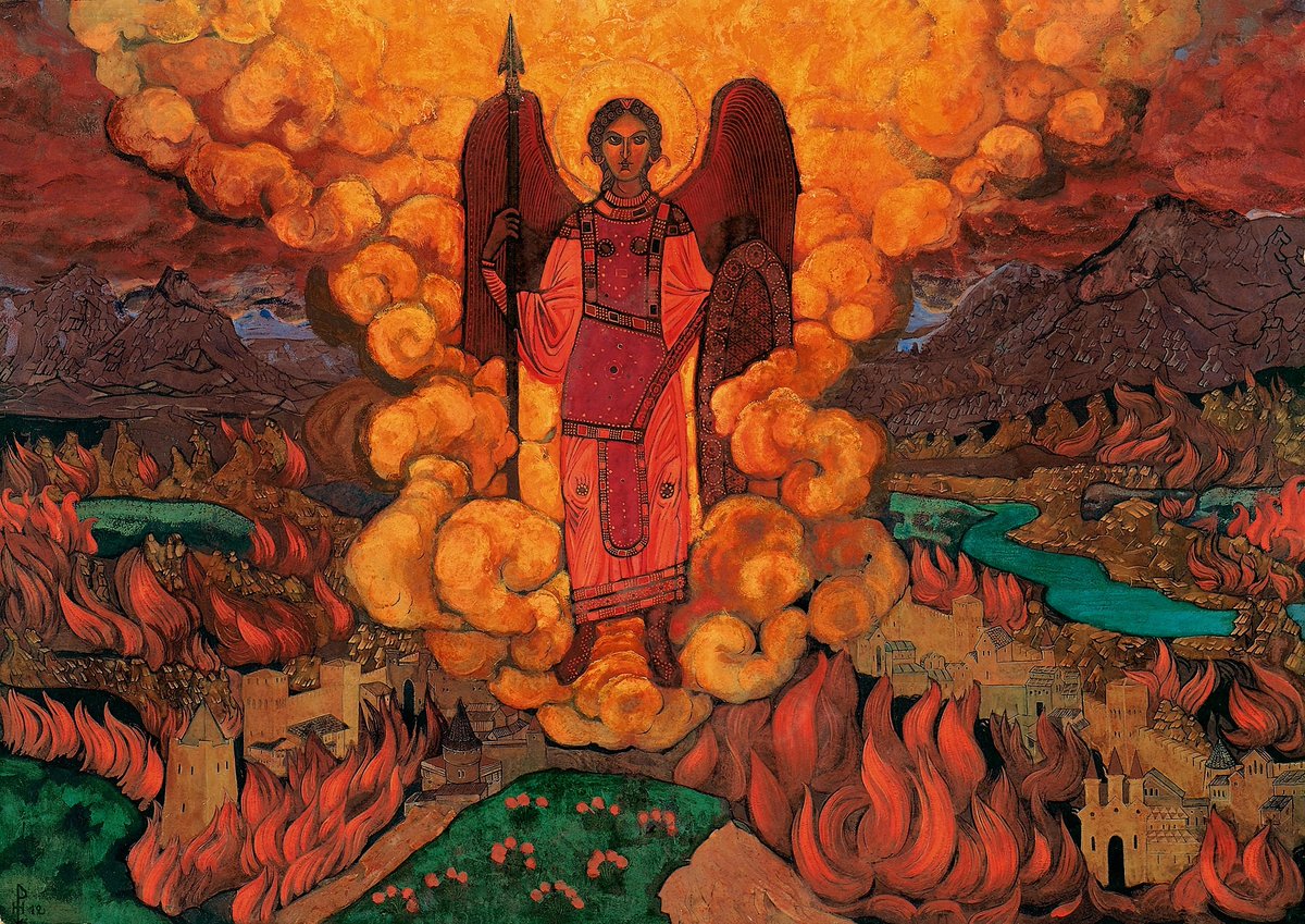 Nicholas Roerich, "The Last Angel", 1912
