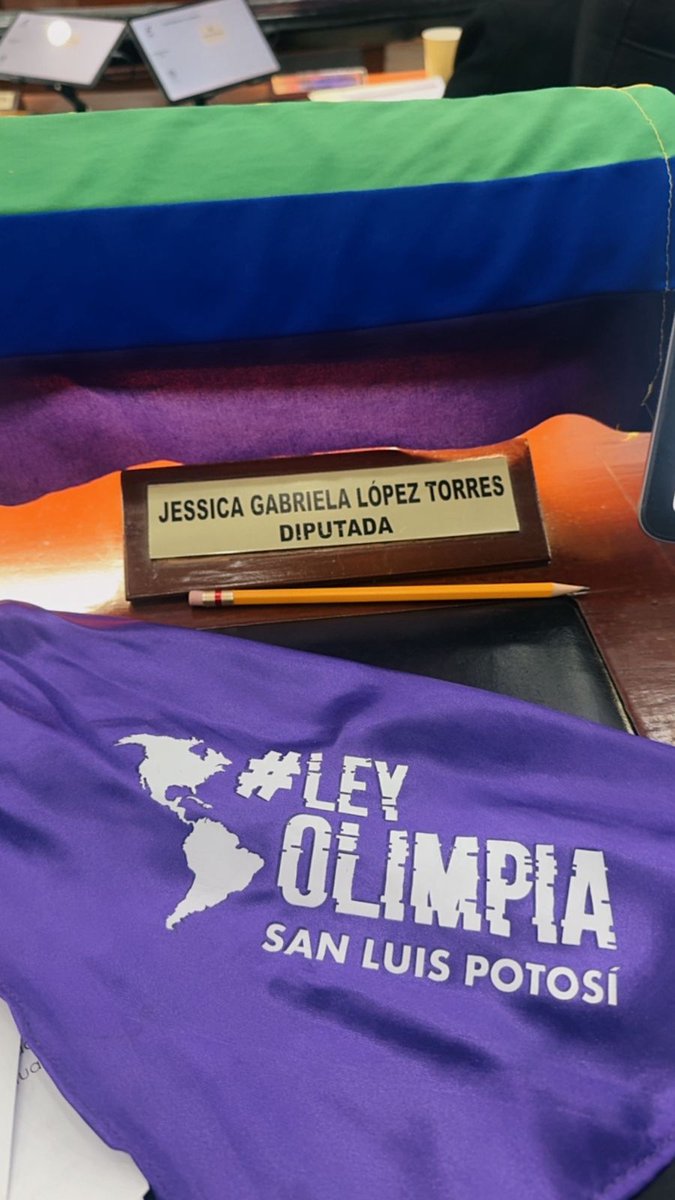 LeyOlimpiaLATAM's tweet image. Hoy iniciamos el camino al fortalecimiento de la #LeyOlimpiaSLP de la mano de la diputada @GaTo270919. 

Estaremos al pendiente del @CongresoEdoSLP para lograr la aprobación. 💜🔥💜

#LoVirtualEsReal