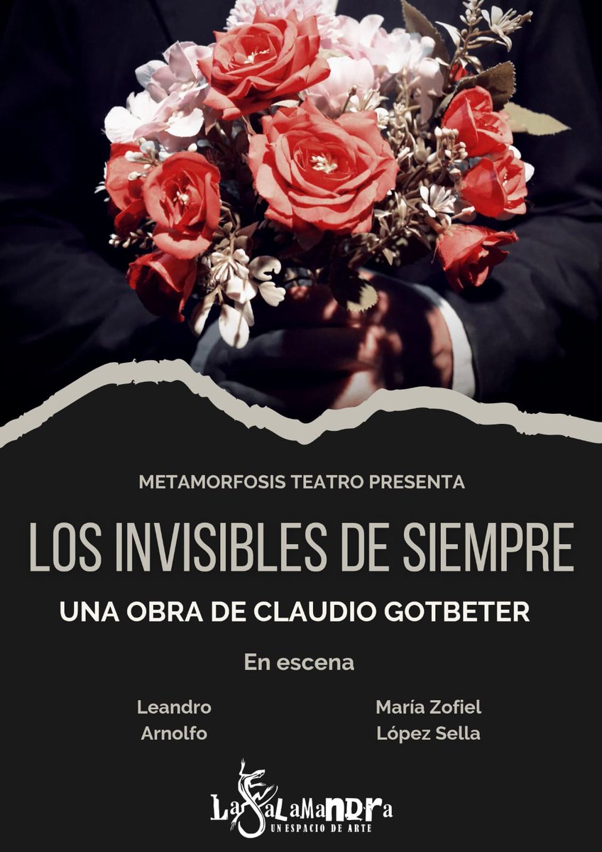 Estreno sábado 15 de noviembre 21.30 hs en La Salamandra, Bv Italia 590