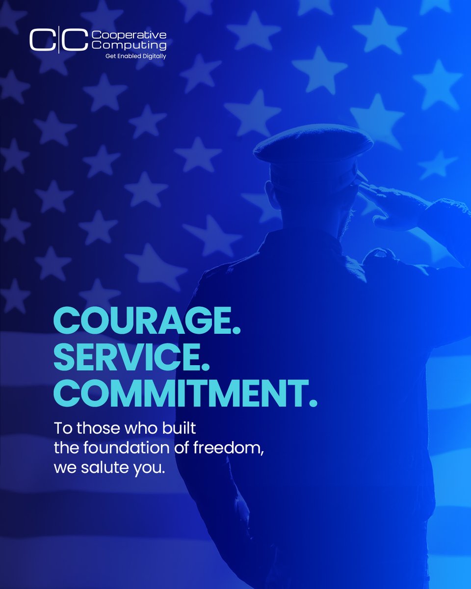 coopcomputing's tweet image. Today, we honor the courage, commitment &amp;amp; resilience of our veterans—those who stood for something greater than themselves. 🇺🇸

Thank you for your service, discipline &amp;amp; purpose.

You inspire how we build, lead &amp;amp; serve.

#VeteransDay #PeopleFirst #ThankYouVeterans