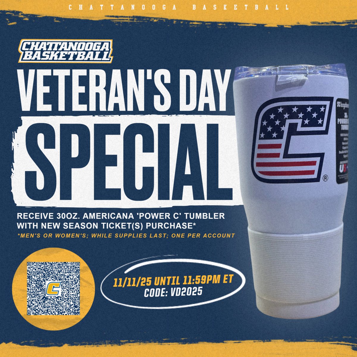 GoMocs's tweet image. Respect. Honor. Gratitude. Thank you, today and every day, Veterans. ❤️

Today ONLY - new @GoMocsMBB &amp;amp; @GoMocsWBK season ticket(s) purchases will include a special 30oz Americana &apos;Power C&apos; Tumbler 🇺🇸

Use code &apos;VD2025&apos; - deal runs thru midnight 👇
🎟️ gomocstickets.evenue.net/promotions?utm…