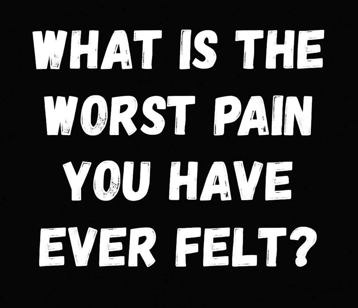 WHAT'S THE WORST PAIN YOU'VE EVER FELT?

Mine:  
Spinal stenosis → Cauda equina syndrome  
Nerve pain that made 3 childbirths feel like a tickle.  
Couldn’t walk. Couldn’t breathe.  
Emergency op saved me.

#WorstPainEver #CaudaEquina #PainStories #NervePain #ChronicPain