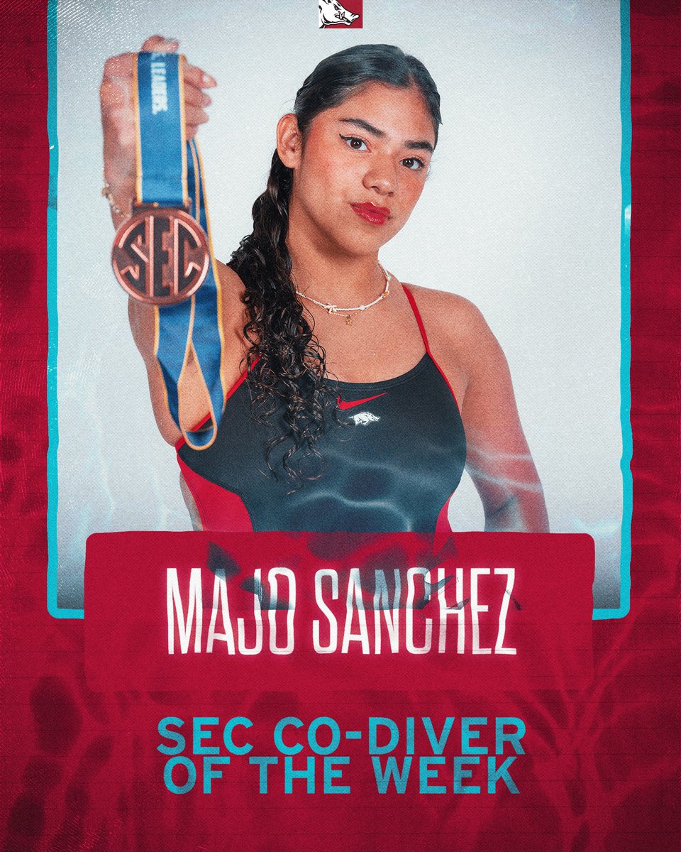 LET'S GO MAJO!

SEC Co-Diver of the Week honors for our sophomore standout!

#wps #gohogs #h2ogs