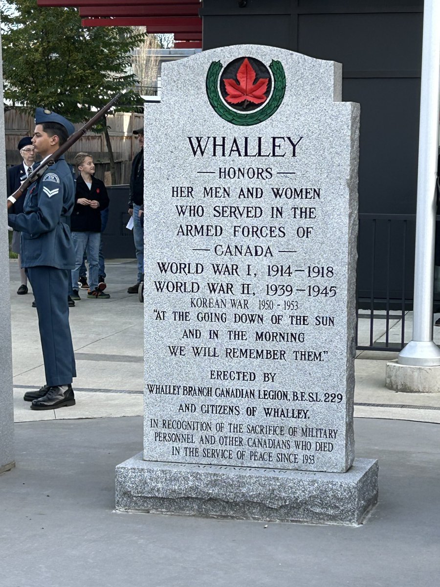 HarryBainsSN's tweet photo. Glad to be part of Remembrance Day ceremonies at our Whalley legion.
“At the going down of the sun and in the morning we will remember them”
Lest we forget https://t.co/9fPPujou5I