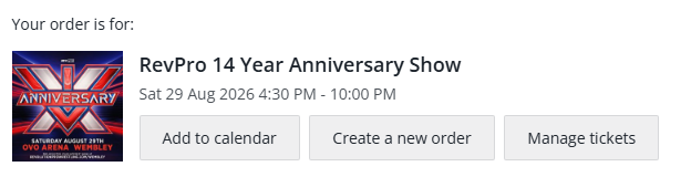 Suppose I should probably end up at an Anniversary show instead of the football at least once