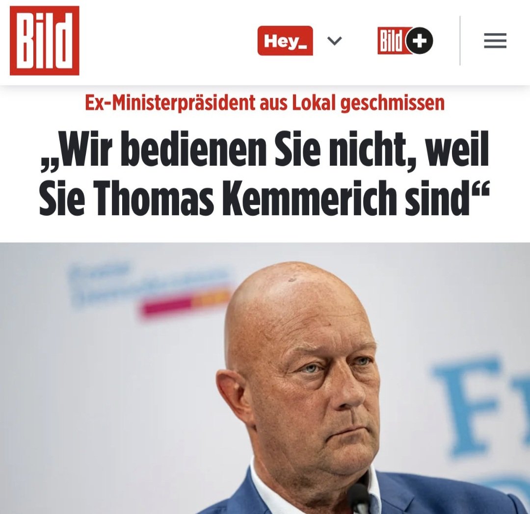 Wo Kemmerich nicht willkommen ist: Restaurant "Zum schwarzen Bären", Weimar
Klare Empfehlung!