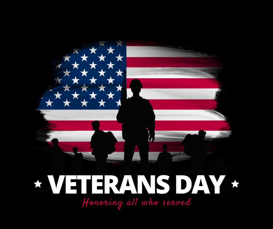 SuttonHagueLaw's tweet photo. Happy Veterans Day to our military members and their families who have sacrificed so much to protect our country. Today, we proudly thank and honor all who have served! https://t.co/6QgDTJmfgD