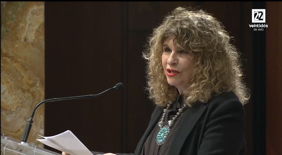 Gioconda Belli: “Espero que México y su Gobierno recuperen la memoria solidaria y comprensiva y se den cuenta que no hay soberanía cuando esta no se sostiene en la voluntad popular”.

Sala Manuel M. Ponce del Palacio de Bellas Artes; 11 de noviembre de 2025.