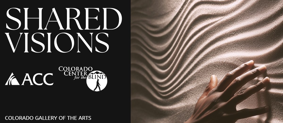 ArapahoeCC's tweet image. The annual Shared Visions #TactileArt show is now on display at the Colorado Gallery of the Arts at ACC. The show is a collaboration of works from art students at ACC and the Colorado Center for the Blind. #LocalArt