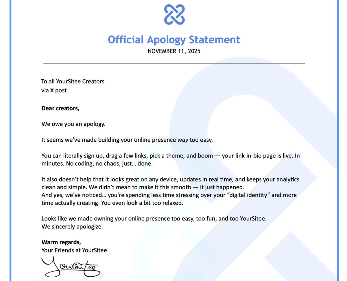 YourSitee tweet media