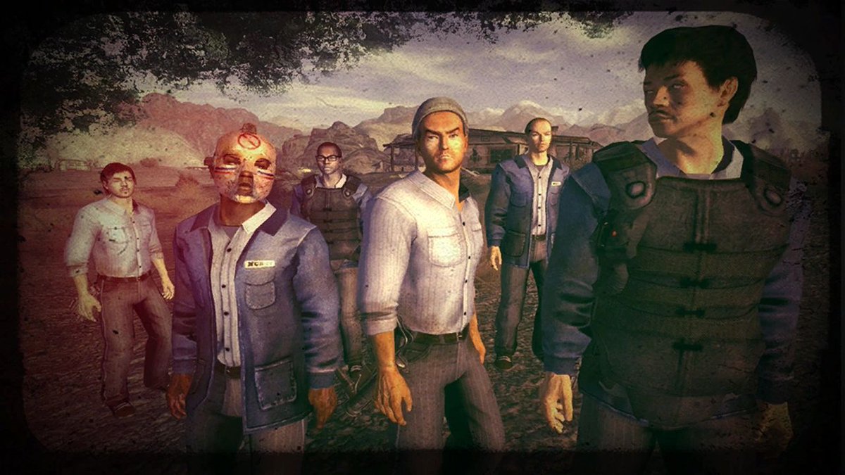 Jambuckett's tweet photo. Want to make your generic bandit enemies memorable?
Give them 1 backstory event, and 1 core location
And then base their behaviours / weapons / tactics on that (such as knuckle dusters if they're a street gang)
#gamedev #falloutnewvegas #enemyai https://t.co/Gn0oxKb8Iw