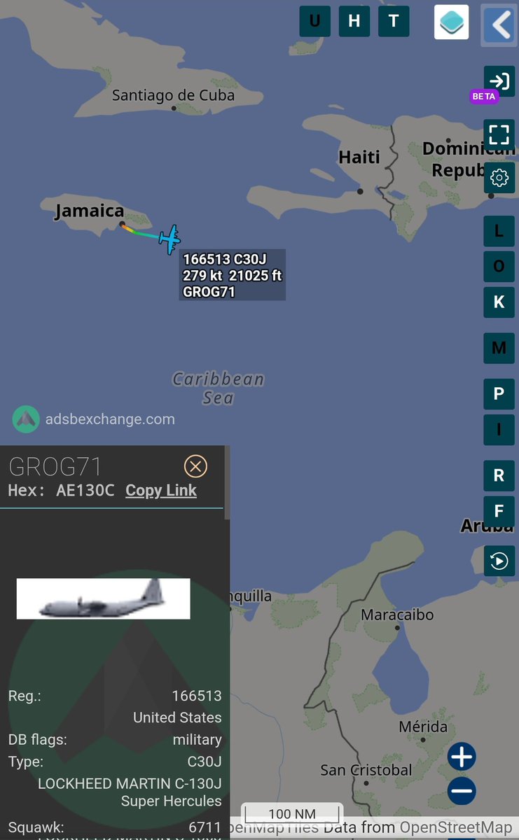 KC-130J Hercules 
#AE130C/166513/GROG71
Tracking east out of Kingston