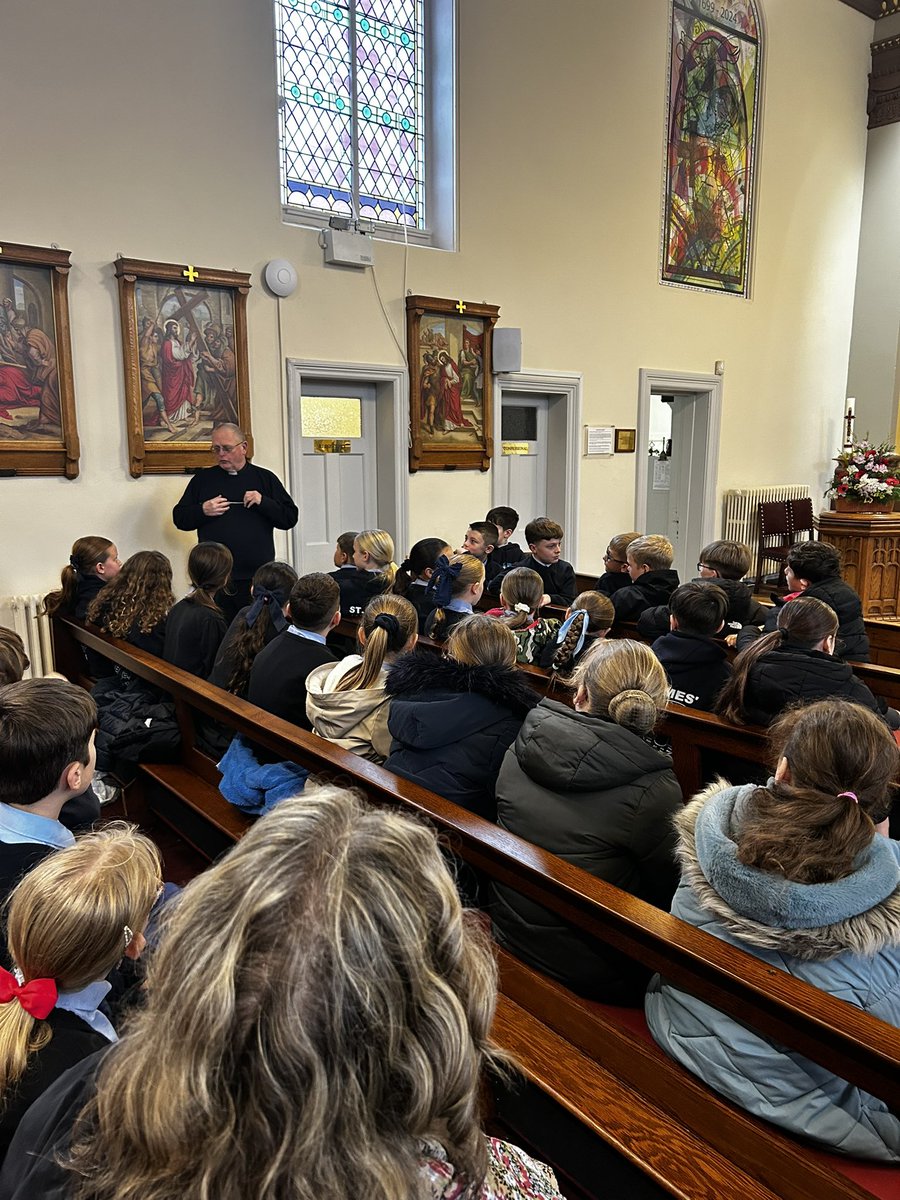 This morning, Father Philip spoke to Y6 about his calling to priesthood, his Ordination and his role as our parish priest. Thank you Father 🙏⛪️ <a href="/osjparish/">Orrell St. James' Catholic Church</a> <a href="/OSJ_RE/">OSJ_RE</a>