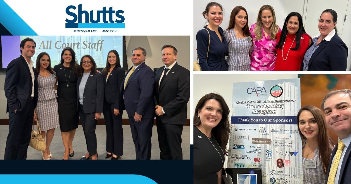Celebrating the Osvaldo N. Soto Miami-Dade Justice Center opening! Proud to sponsor this milestone with county leaders. Honoring our legal heritage and future. #MiamiDade #Shutts115