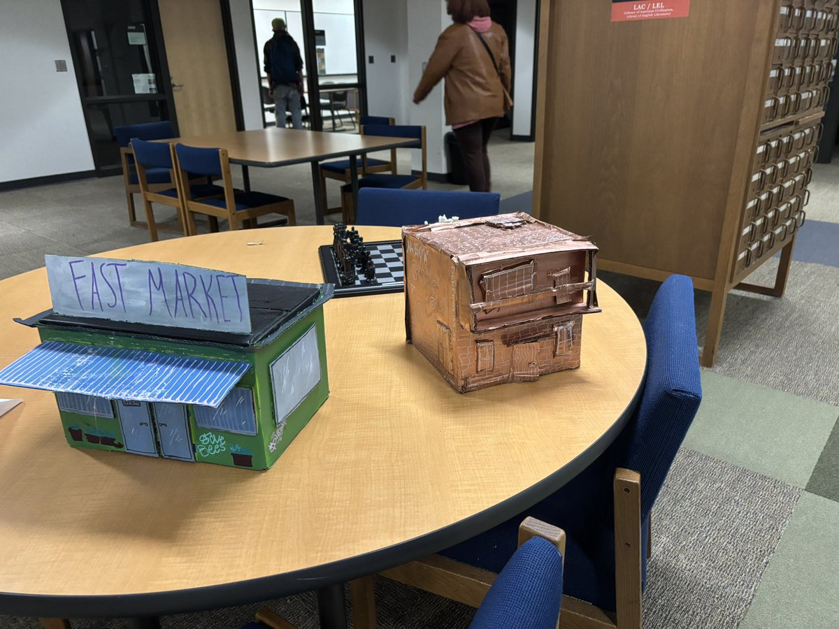 SaltielSarah's tweet photo. So proud of my students! This quarter I’ve been teaching a class about games and education. The class has been split in half and each half has been making an alternate reality game for the other. Last week they each presented Act one of their game. https://t.co/nDnk01jLfX