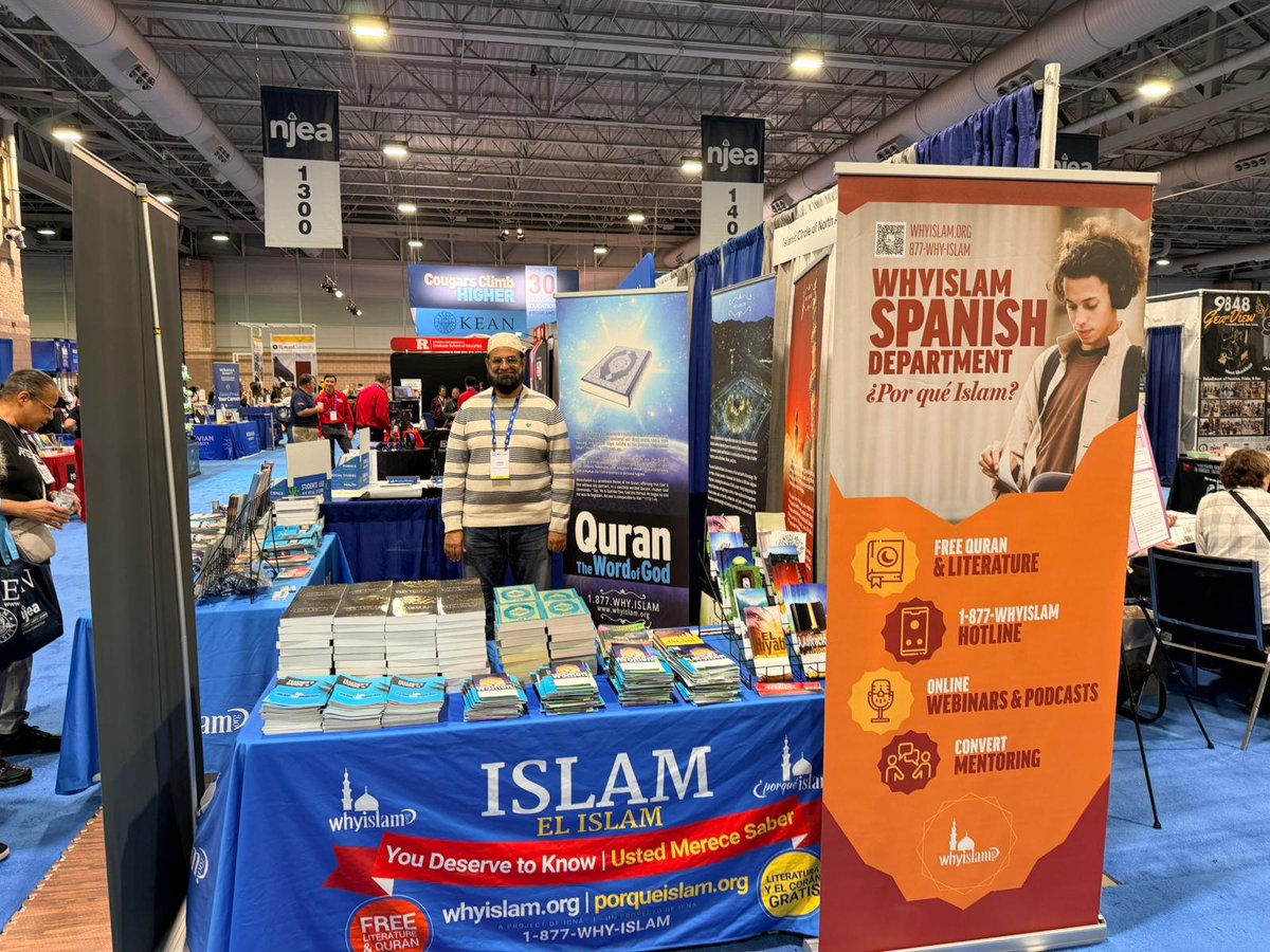 Last week, the WhyIslam team set up a Field Dawah booth at the NJEA Teachers Convention in Atlantic City, NJ.

It was an incredible opportunity to engage with educators, share free Qurans and Islamic literature, and build bridges of understanding about Islam and the Muslim