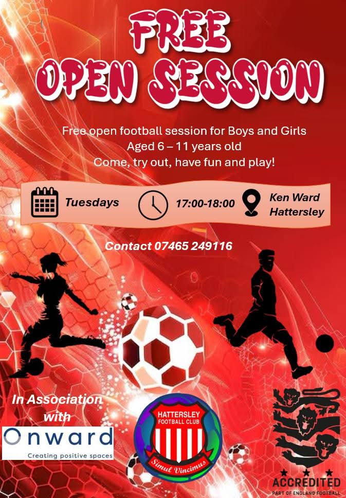 Numbers on our FREE  community session starting to pick up which is great to see
#upthehatto #1Family #hattersleyfc