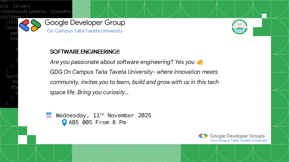 GDG on Campus Taita Taveta University tweet media