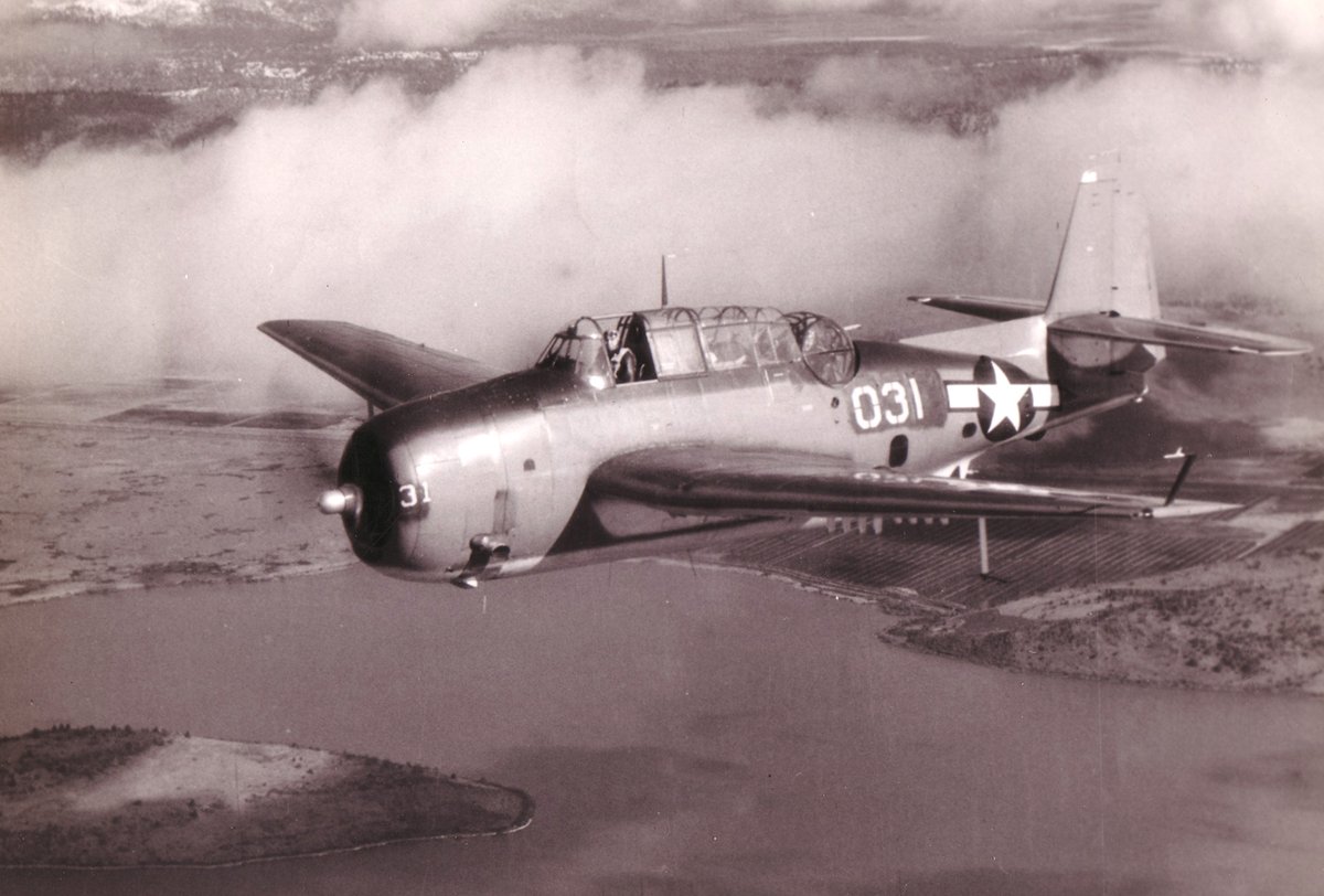 #Veterans #WWII #navy  Dad in cockpit of TBF AVENGER. Gus Buddington next to him. Gus was blown off the carrier by a Kamakazi but survived