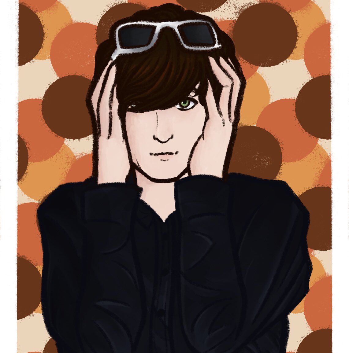 Lavenderstarr3's tweet photo. Drew my fav singer again <3 #jarviscocker #pulp #pulpband #britpop #britpop90s #fanart #digitalart https://t.co/vda1fU9jFg