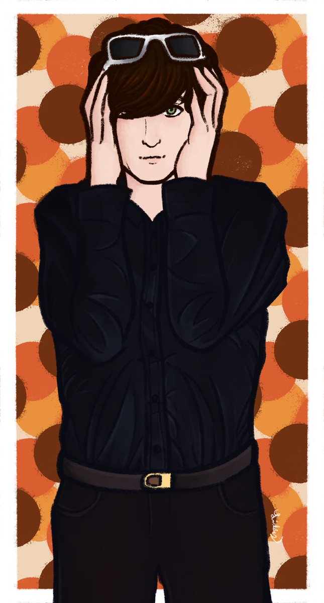 Lavenderstarr3's tweet photo. Drew my fav singer again <3 #jarviscocker #pulp #pulpband #britpop #britpop90s #fanart #digitalart https://t.co/vda1fU9jFg