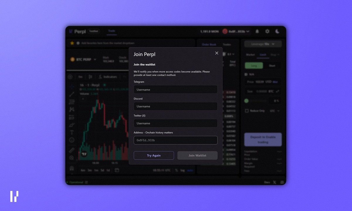 Perpl (mainnet arc) tweet media