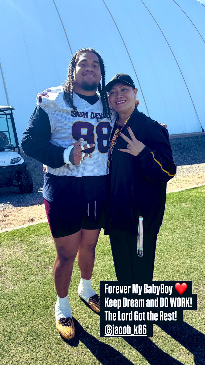 KONGAIKA_7250's tweet photo. My Fave Sun Devil @KongaikaRich ❤️
It’s Almost Go Time BabyBoy!
#TrustTheLord #TrustTheProcess
#SeniorYear #YearFour 🔱 https://t.co/CKJSNYWUyF
