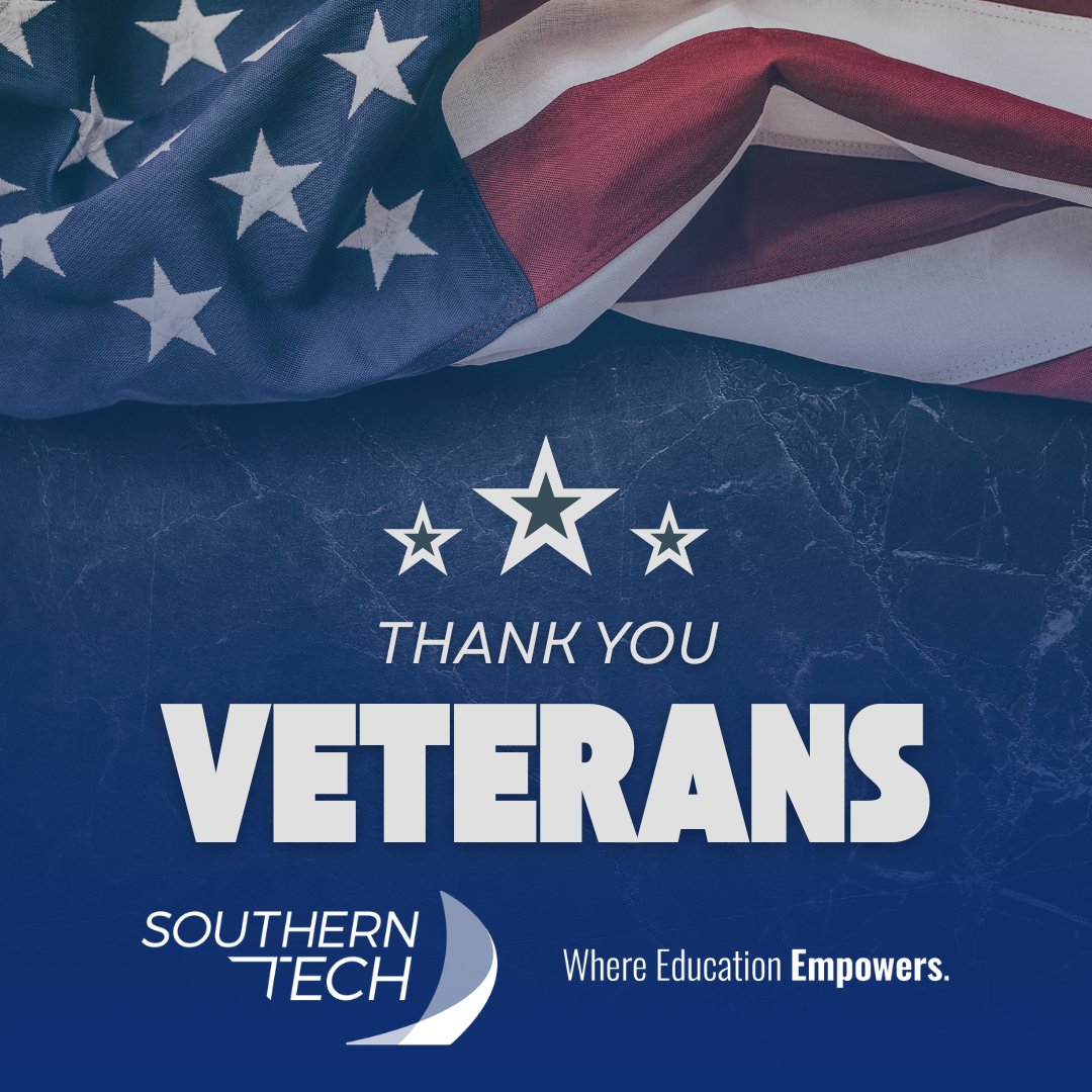Today we honor and thank all of the brave men and women who have served our country. Your courage, dedication and sacrifice protect the freedoms we cherish every day. From all of us at SouthernTech - thank you, veterans for your service!