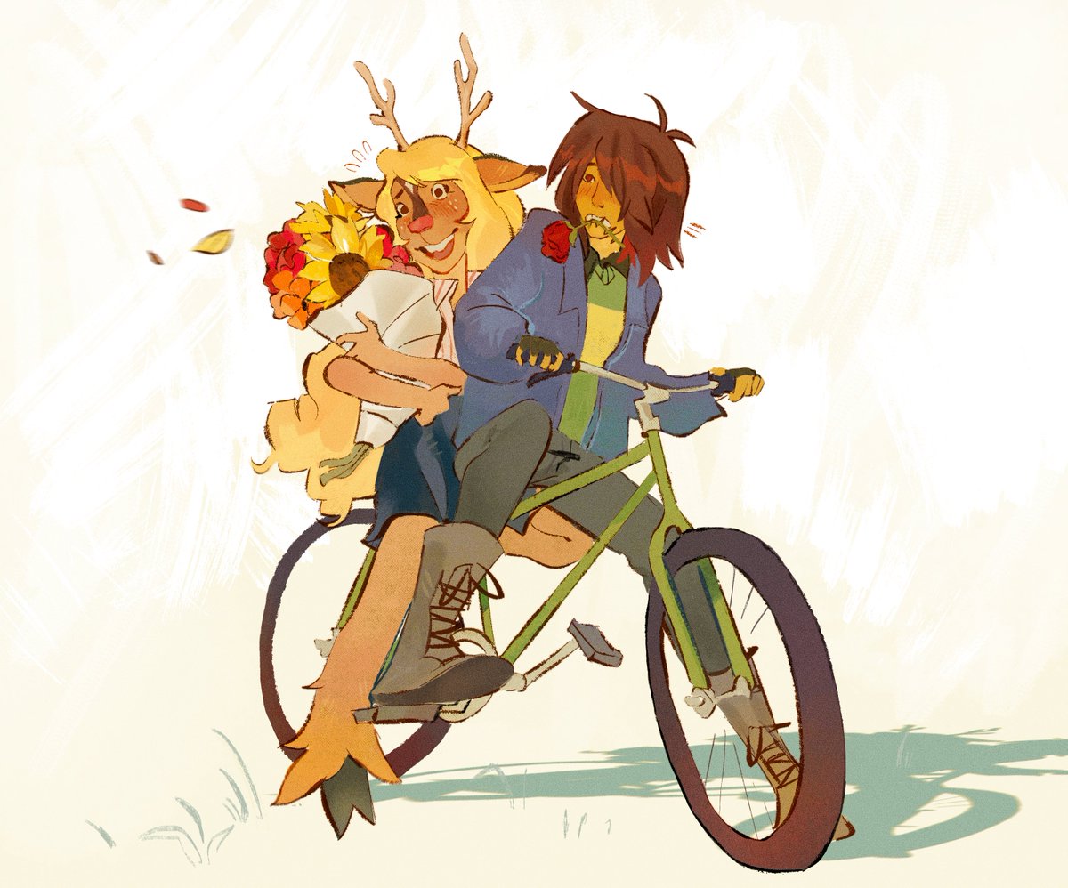 nymphacae's tweet photo. #krusielle #deltarune flowers 4 susie! https://t.co/4CJOfFX3Nc