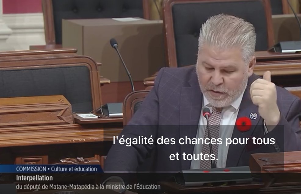 [1/4]   💥Interpellation de <a href="/slebel19/">Sonia LeBel</a> par <a href="/PascalBerube/">Pascal Bérubé</a> à l'<a href="/AssnatQc/">assnatqc</a> ce matin.
1er extrait:
✅ Nous avons un des systèmes les plus discriminatoires au monde
✅ Il existe des modèles intéressants, celui d'École ensemble notamment
✅ On peut faire mieux
facebook.com/reel/693768676…