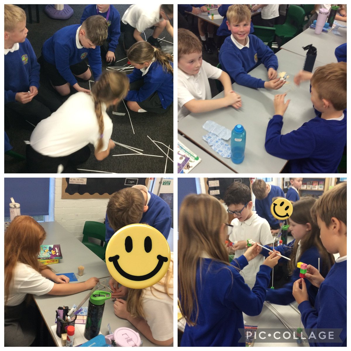 Grimoldby_Y4's tweet photo. Year 4 worked in unity today to trial different bases. They needed to find which one was the most secure method for planning their own pavilion.

#unity #creativity https://t.co/n2qVnssTVr