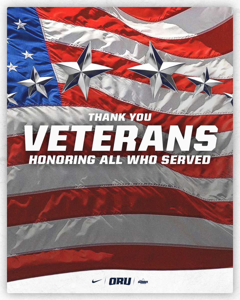ORUAthletics's tweet image. 🇺🇸 Honoring those who served. Today and every day, we thank our veterans for their courage, sacrifice, and dedication. 

#VeteransDay | #GoldenStandard