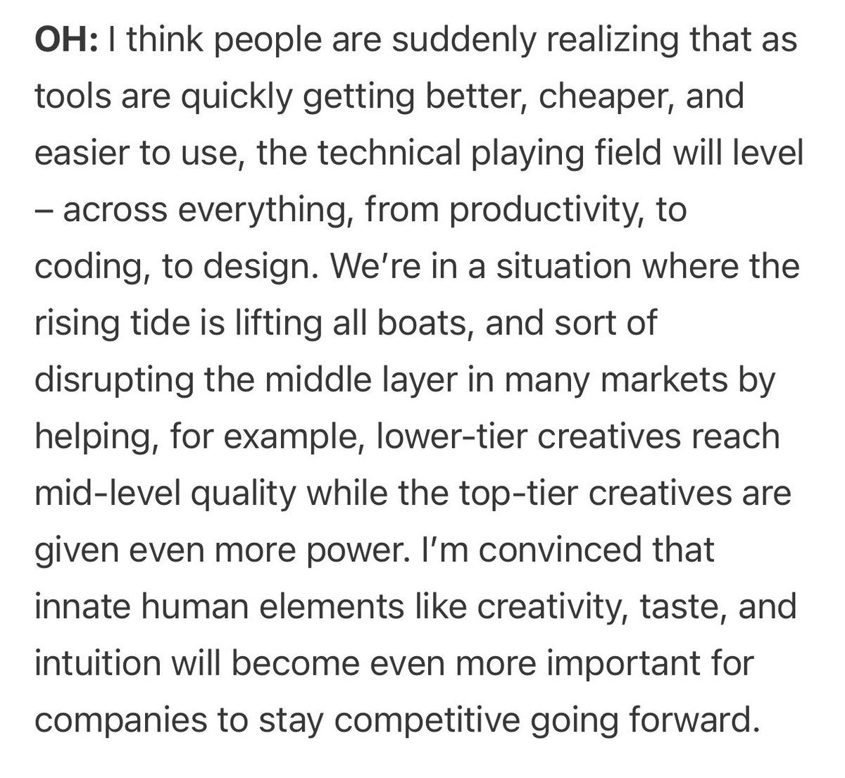I asked <a href="/Prof_Kalkyl/">Oliver ೫</a>, Co-Founder and Brand Strategist at <a href="/Quartr_App/">Quartr</a>, why we’re seeing such a focus on marketing and storytelling from tech brands right now