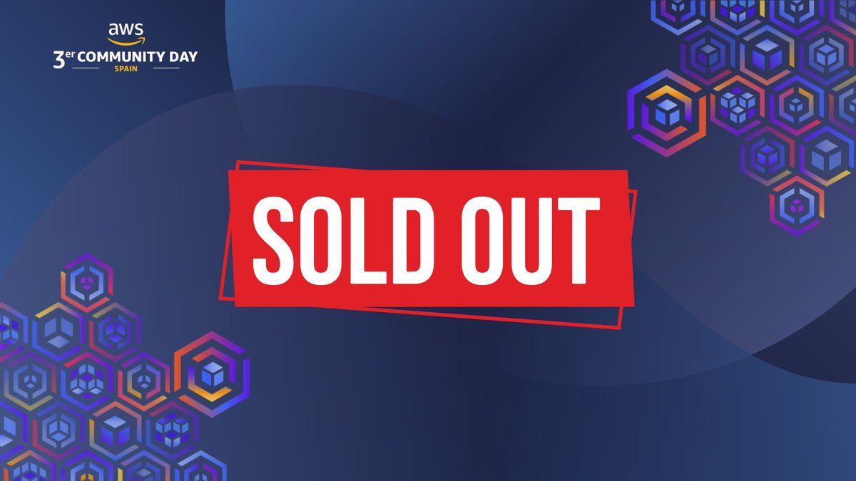 🎟️ ¡Entradas agotadas! 🎟️
¡Gracias por todo el apoyo y la ilusión con el AWS Community Day Spain Zaragoza! 🙌
La comunidad no para de crecer 🤩
⚠️ Si no puedes asistir, libera tu entrada para que otra persona disfrute del evento 🙏
#AWSCommunityDay #AWSCommunity #Zaragoza