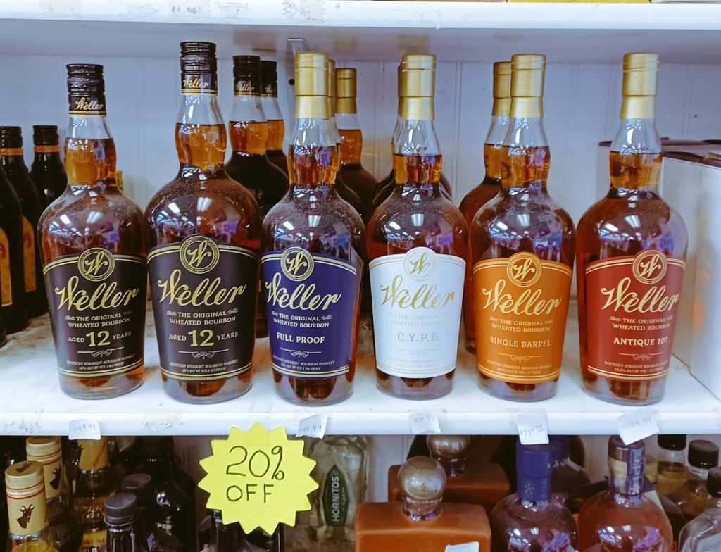 campbellparlay's tweet photo. As the man said ... "20% off of what?" ๐... Zoom in, 8 hondo for the #Weller SiB? Found on a dry countyline ๐คฃ #OuchTime ... @BourbEnthusiasm @d_tao @BourbonHooks @obky_bourbonite @MstlyPcflBourbn @Amyhaze01 @BourbonBanter https://t.co/nccYvNxgZo