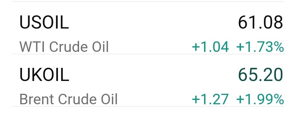 #Oil ⬆️  #CRUDE   #OOTT