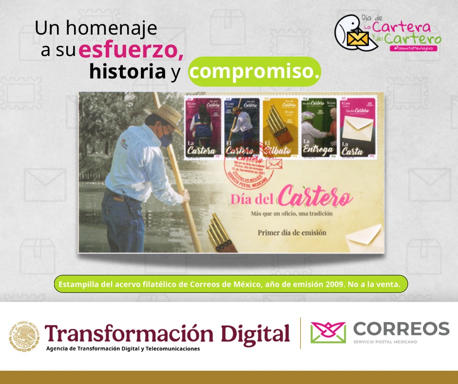 CorreosdeMexico's tweet photo. 📮 Sobre del primer día de emisión del Día del Cartero 2021: una pieza filatélica que celebra la dedicación de quienes conectan a México con cada entrega. Un homenaje a su esfuerzo, historia y compromiso.📬

#DíaDeLasCarterasYLosCarteros2025 #PalomitaMensajera #FamiliaPostal https://t.co/PKBsEr3Uz1