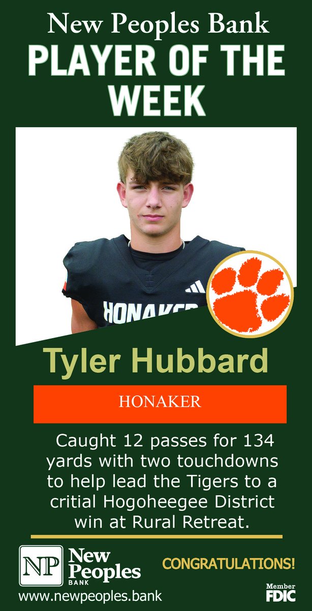 The Lebanon News/New Peoples Bank Player of the Week